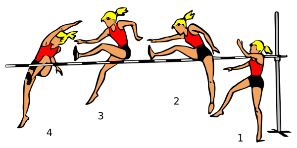 teknik lompat tinggi gaya gunting