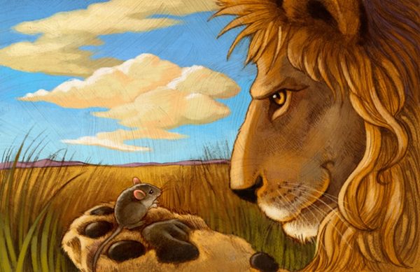 narrative text the lion and the mouse